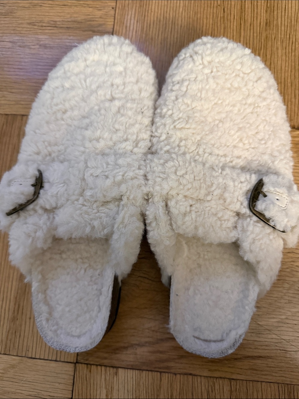 Universal Thread Cream Sherpa Slip-On Clogs